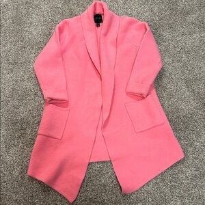 Bubblegum Pink Open Front Coatigan